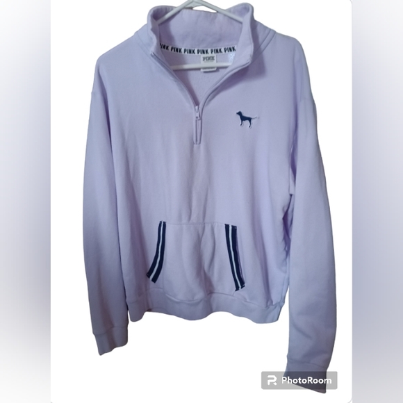 PINK VS Sweatshirt & Leggings Colorblock Set Lilac & Dark Grey - Picture 7 of 8